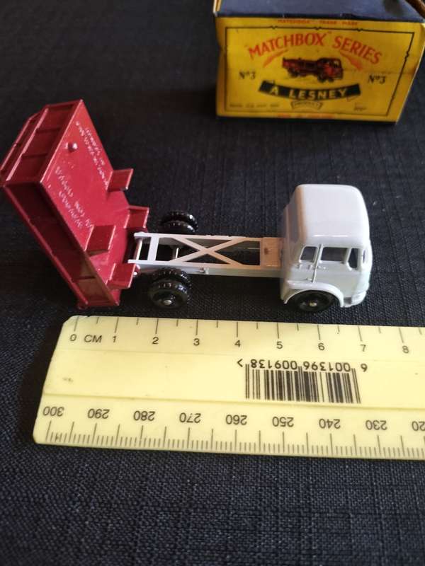 Very Rare Vintage Lesney Matchbox Series NO 3 -Bedford Tipper Truck- Made in England