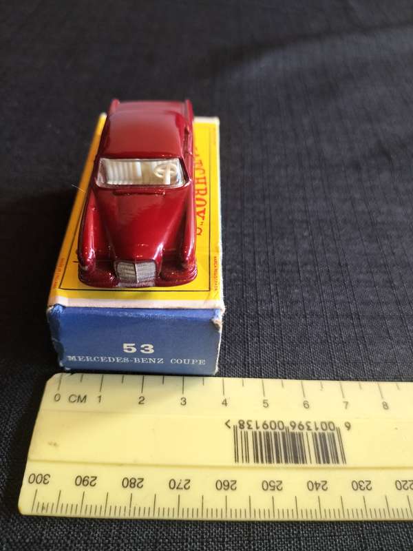 Very Rare Vintage Lesney Matchbox Series NO 53 - Mercedes Benz Coupe- Made in England
