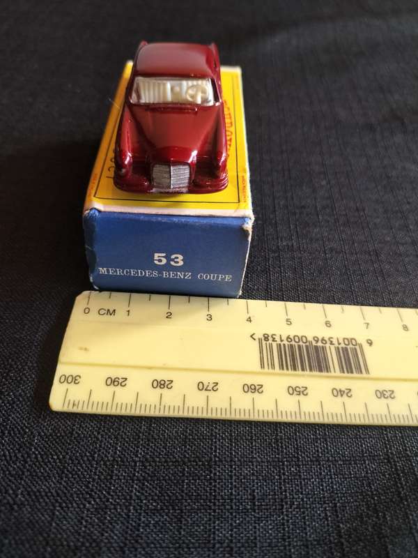 Very Rare Vintage Lesney Matchbox Series NO 53 - Mercedes Benz Coupe- Made in England