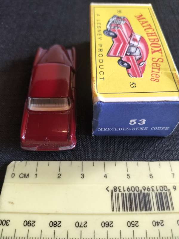 Very Rare Vintage Lesney Matchbox Series NO 53 - Mercedes Benz Coupe- Made in England