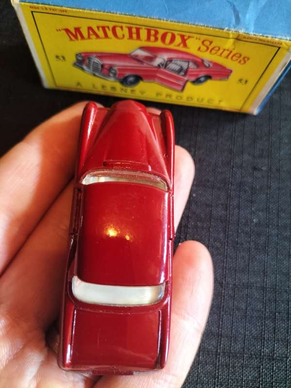 Very Rare Vintage Lesney Matchbox Series NO 53 - Mercedes Benz Coupe- Made in England