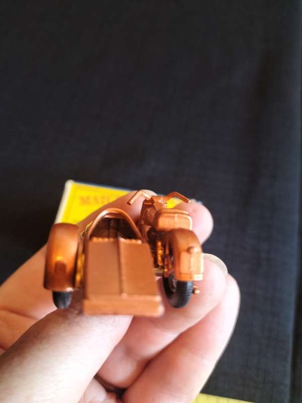 Very Rare Vintage Lesney Matchbox Series - No66 -Harley-Davidson Motor Cycle and Sidecar