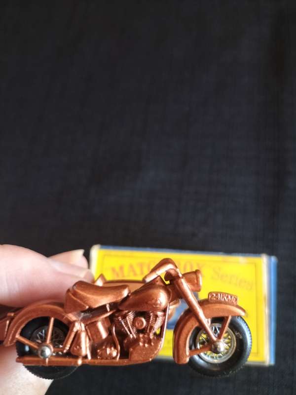 Very Rare Vintage Lesney Matchbox Series - No66 -Harley-Davidson Motor Cycle and Sidecar