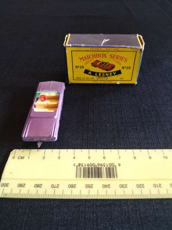 Very Rare Vintage Lesney Matchbox Series NO 39 - Pontiac Convertibe- Made in England