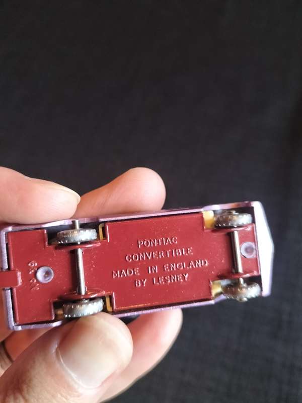 Very Rare Vintage Lesney Matchbox Series NO 39 - Pontiac Convertibe- Made in England