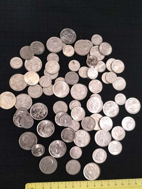 Joblot of 75 Republic Of South Africa Coins - Consisting of 5c - 10c - 20cent