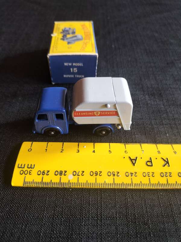 Very Rare Vintage Lesney Match Box Series NO15 - Refuse Truck - Made in England