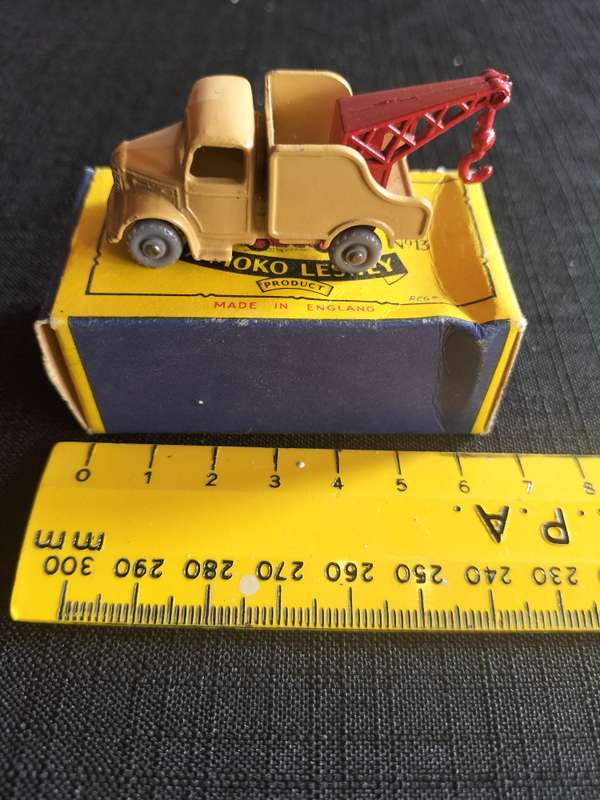 Very Rare Vintage Moko Lesney Match Box Series NO13 - Wreck Truck - Made in England