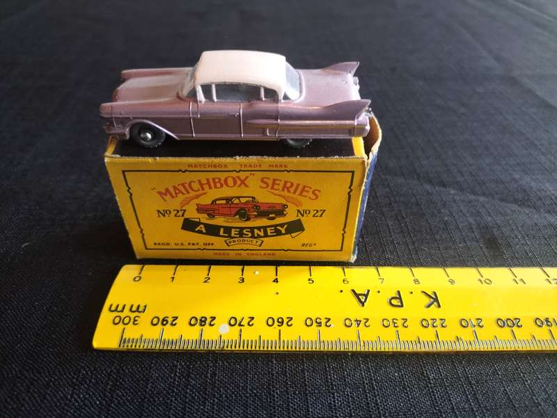 Very Rare Vintage Lesney Match Box Series NO27 - Cadillac - Made in England