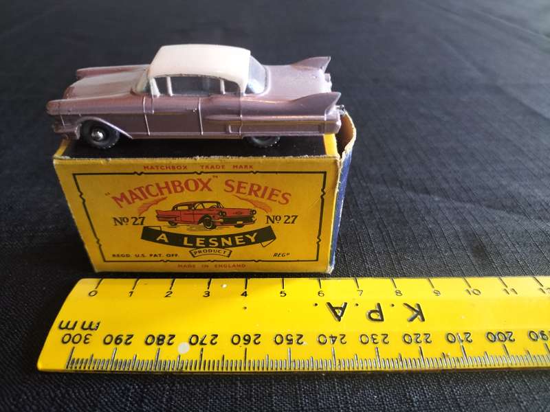 Very Rare Vintage Lesney Match Box Series NO27 - Cadillac - Made in England