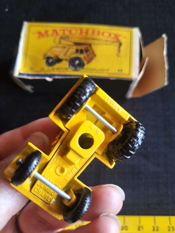 Very Rare Vintage Lesney Match Box Series NO11 - Jumbo Crane - Made in England