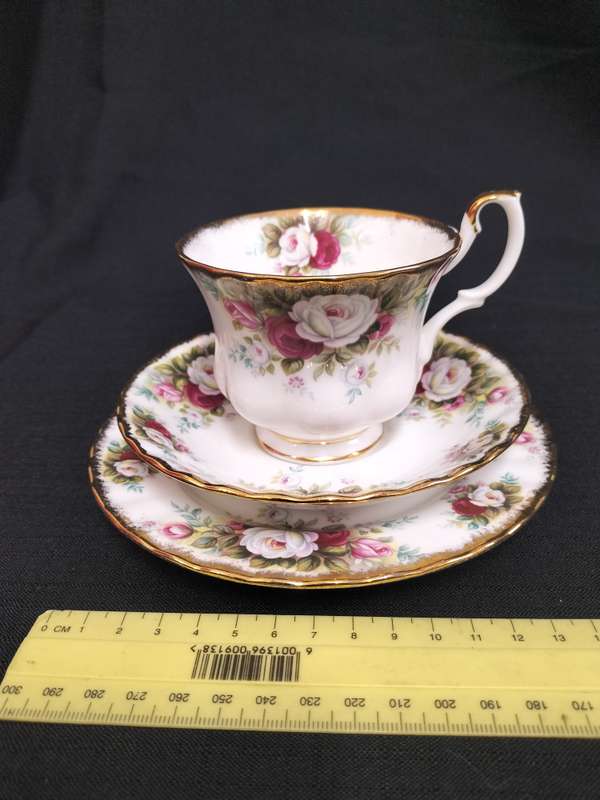 Beautiful Vintage Royal Albert Celebration Tea Trio - Made in England - Good Condition