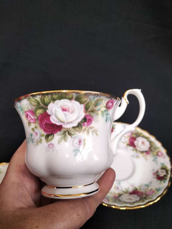 Beautiful Vintage Royal Albert Celebration Tea Trio - Made in England - Good Condition