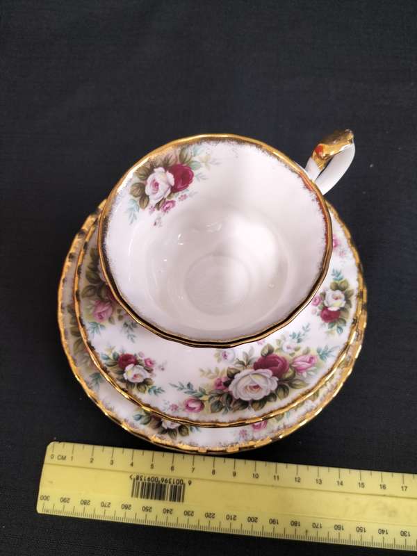 Beautiful Vintage Royal Albert Celebration Tea Trio - Made in England - Good Condition