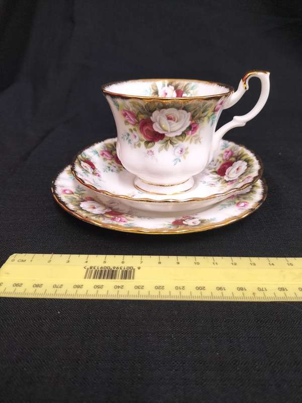 Beautiful Vintage Royal Albert Celebration Tea Trio - Made in England- Good Condition
