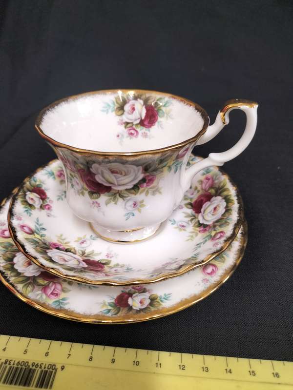 Beautiful Vintage Royal Albert Celebration Tea Trio - Made in England- Good Condition