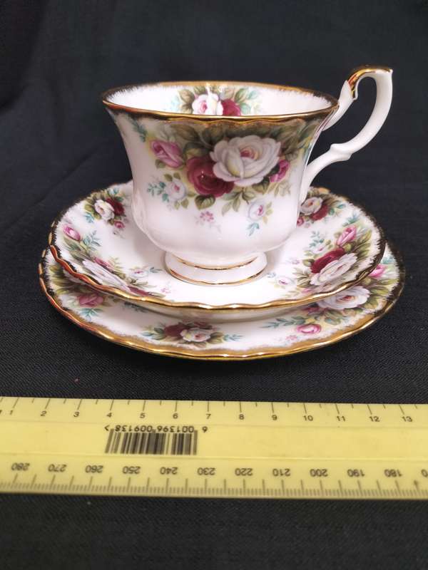 Beautiful Vintage Royal Albert Celebration Tea Trio - Made in England- Good Condition