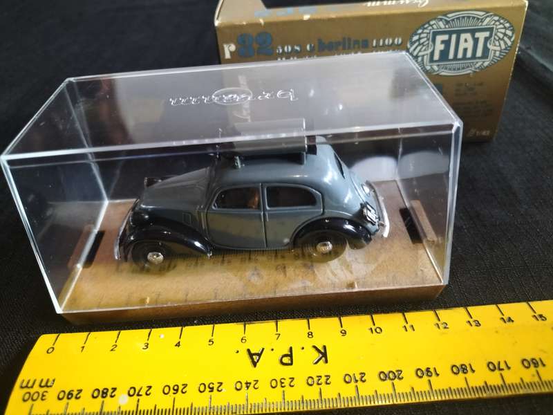 Vintage Brumm Fiat 508C Berlina 1100 R 32 - Scale 1/43 - 1937-1939 - Methane Version -Good Condition