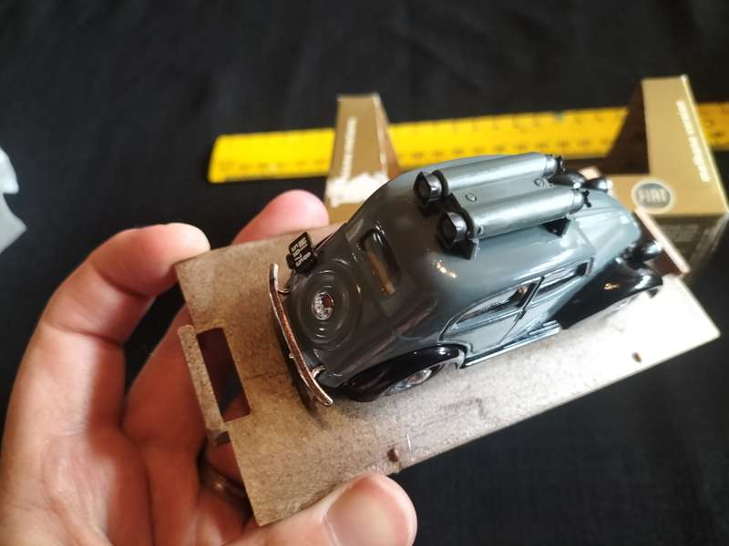 Vintage Brumm Fiat 508C Berlina 1100 R 32 - Scale 1/43 - 1937-1939 - Methane Version -Good Condition
