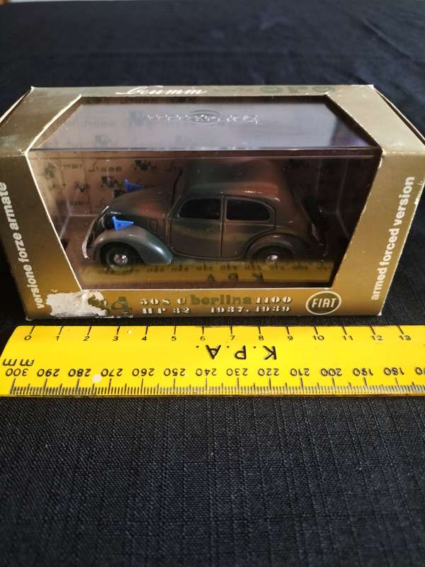 Vintage Brumm R34 1937-1939 Fiat Berlina - 508C -1100 - HP32 - Armed Forced Version - Good Condition