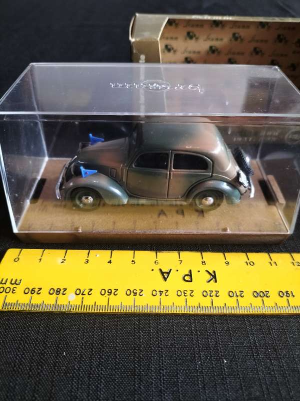 Vintage Brumm R34 1937-1939 Fiat Berlina - 508C -1100 - HP32 - Armed Forced Version - Good Condition