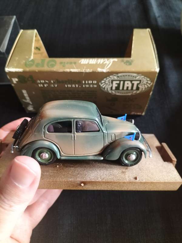 Vintage Brumm R34 1937-1939 Fiat Berlina - 508C -1100 - HP32 - Armed Forced Version - Good Condition