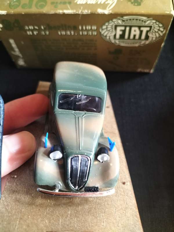 Vintage Brumm R34 1937-1939 Fiat Berlina - 508C -1100 - HP32 - Armed Forced Version - Good Condition