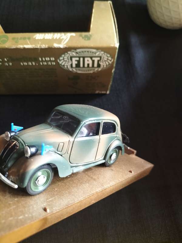 Vintage Brumm R34 1937-1939 Fiat Berlina - 508C -1100 - HP32 - Armed Forced Version - Good Condition