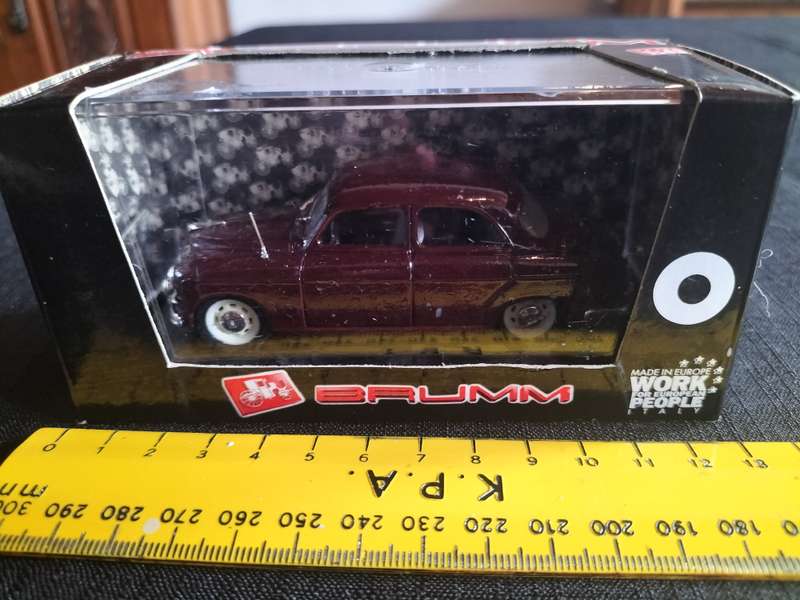 Vintage Brumm R307 Fiat 1400B Polizia Stradale 1956  -Scale 1/43- Good Condition