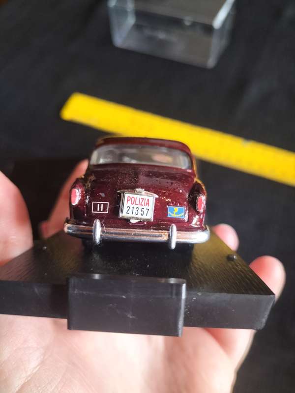 Vintage Brumm R307 Fiat 1400B Polizia Stradale 1956  -Scale 1/43- Good Condition