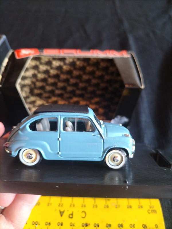 Vintage Brumm R249 Fiat 600 Trasformabile 1956 Chiusa - Scale 1:43 - Good Condition