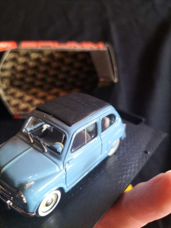 Vintage Brumm R249 Fiat 600 Trasformabile 1956 Chiusa - Scale 1:43 - Good Condition