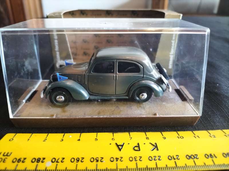 Vintage Brumm R34 1937-1939 Fiat Berlina - 508C -1100 - HP32 - Armed Forced Version - Good Condition