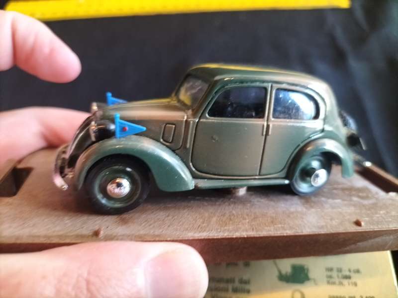 Vintage Brumm R34 1937-1939 Fiat Berlina - 508C -1100 - HP32 - Armed Forced Version - Good Condition