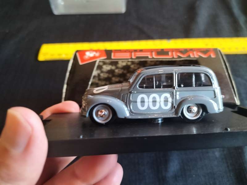 Vintage Brumm 000 Commissari Di Gara Fiat 500C Belvedere 38A Targa Florio 1954- Scale 1:43 -N0 1275