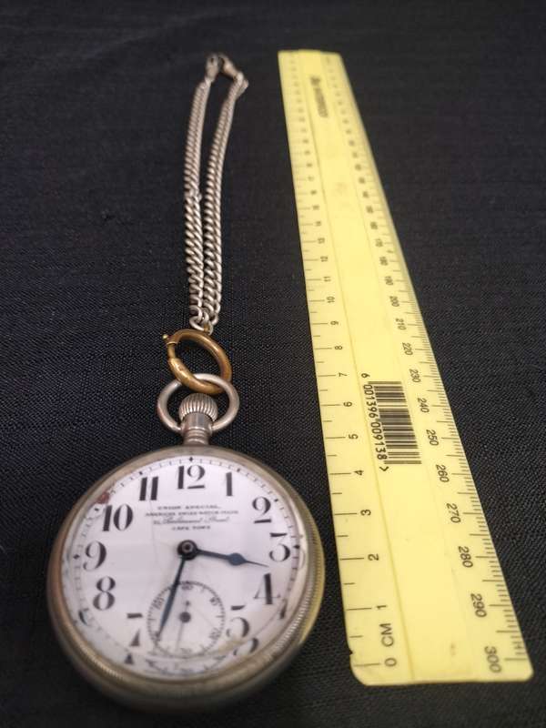 American Swiss Union Special Pocket Watch With Chain