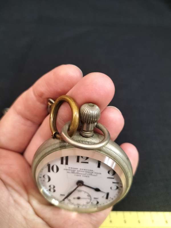 American Swiss Union Special Pocket Watch With Chain