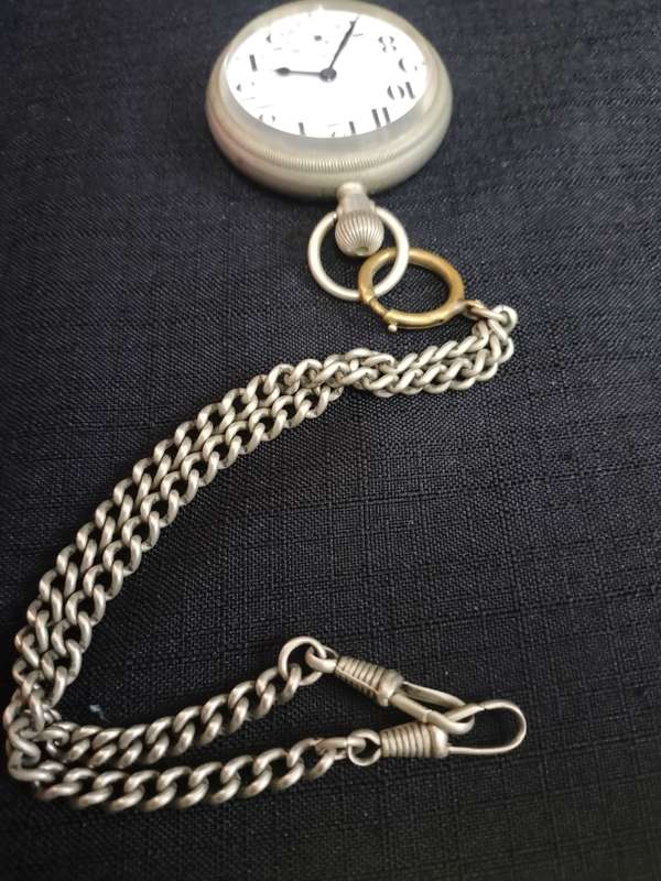 American Swiss Union Special Pocket Watch With Chain