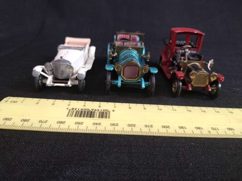 Collection of Three Vintage Matchbox Lesney Collectable Toy Cars -Models of Yesteryear. See Desp.