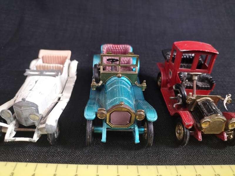 Collection of Three Vintage Matchbox Lesney Collectable Toy Cars -Models of Yesteryear. See Desp.
