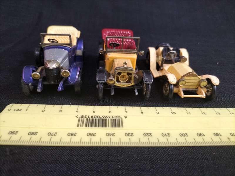 Collection of Three Vintage Matchbox Lesney Collectable Toy Cars -Models of Yesteryear. See Desp.