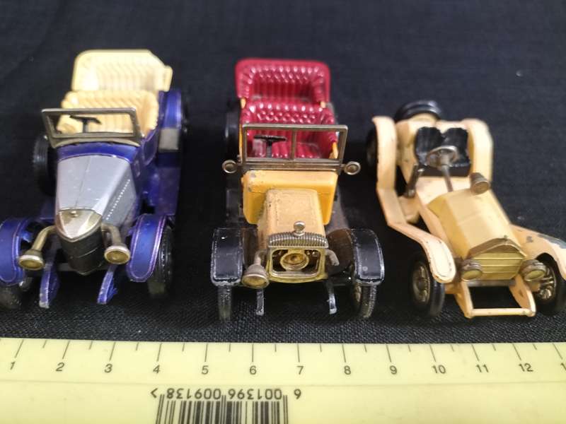 Collection of Three Vintage Matchbox Lesney Collectable Toy Cars -Models of Yesteryear. See Desp.
