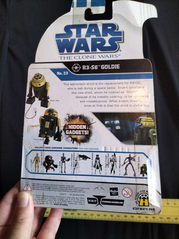 Star Wars - The Clone Wars Animated Action Figure NO23 R3 - S6 - Goldie