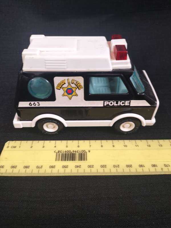 Rare Vintage Buddy L Corp 1970's Petrol Police Van - Made in Japan