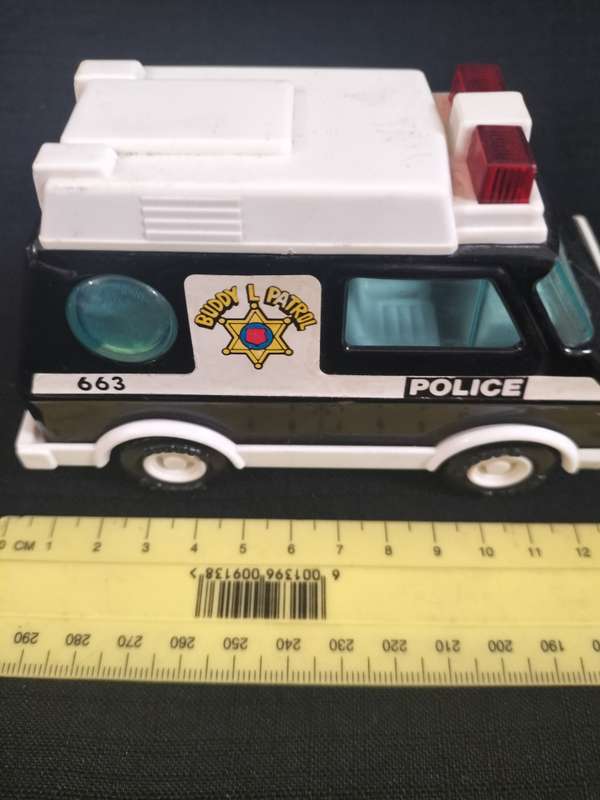 Rare Vintage Buddy L Corp 1970's Petrol Police Van - Made in Japan