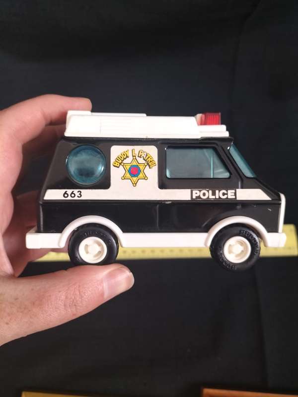 Rare Vintage Buddy L Corp 1970's Petrol Police Van - Made in Japan