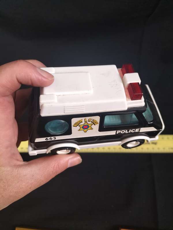 Rare Vintage Buddy L Corp 1970's Petrol Police Van - Made in Japan