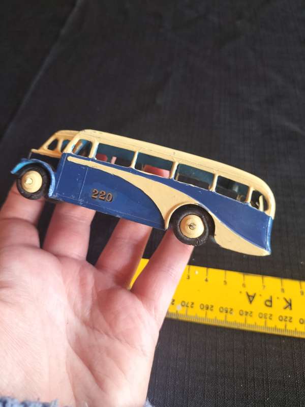 Very Rare Vintage Dinky Toys- No29E  Meccano LTD -Half Cab Coach Bus- Made in England