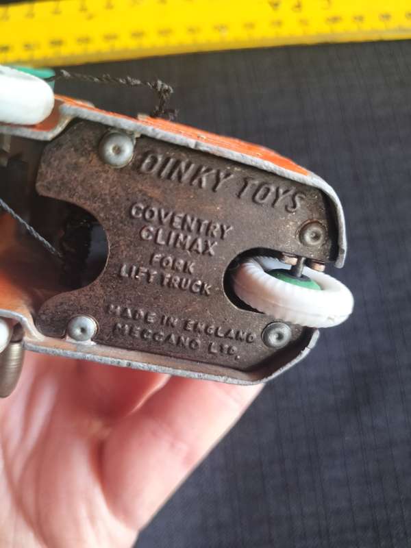 Very Rare Vintage Dinky Toys -NO14C Meccano LTD -Coventry Climax Fork Lift Truck -Made in England