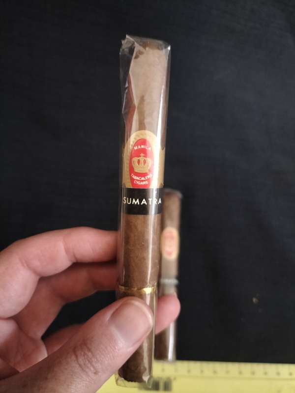 Three Sumatra Manila Tabacalera Cigars - Sealed -Made in The Philippines - See Description